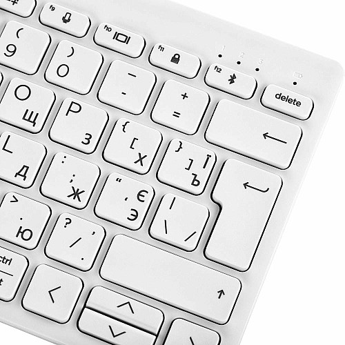 Клавиатура мембранная HP 350 Compact Multi-Device, 78key, BT, EN/UK, белый