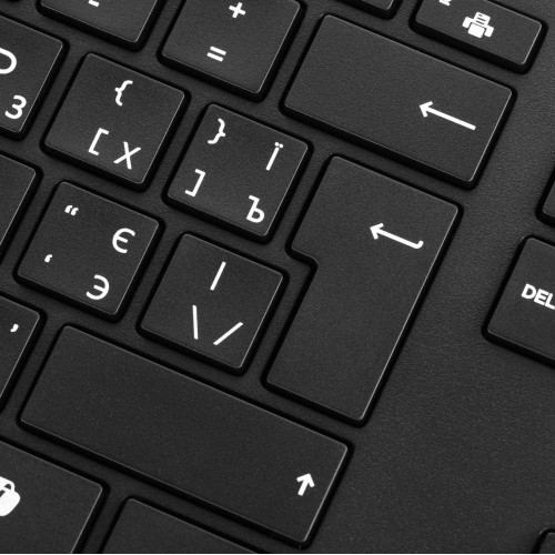 Клавіатура мембранна HP 320K, 109key, USB-A, EN/UK, чорний