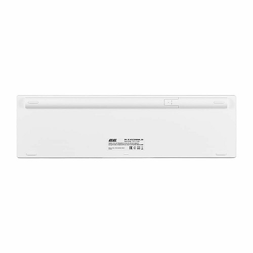Клавіатура ножнична 2E KS270 109key, WL/BT, EN/UK, сріблясто-білий