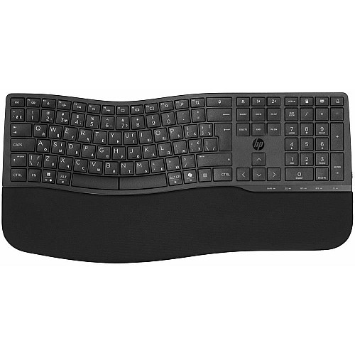 Клавиатура мембранная HP 680 Comfort Dual-Mode 111key, BT, EN/UK, черный
