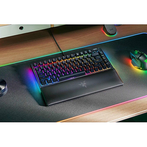 Клавиатура Razer BlackWidow V4 75% RGB 83key Mechanical Tactile Switch GEN-3, USB-A, EN, черный