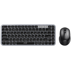 Комплект клавіатура та миша 2E MK430 WL/BT, EN/UK, сіро-чорний