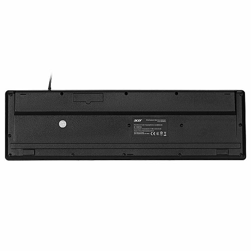 Клавіатура мембранна Acer OKW020, 104key ,USB-A, EN/UKR/RU,чорний