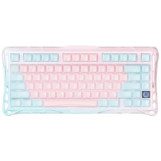 Клавіатура механічна GravaStar Mercury K1 Lite 80keys, GravaStar x BSUN Grey, BT/WL/USB, Lumen Rose