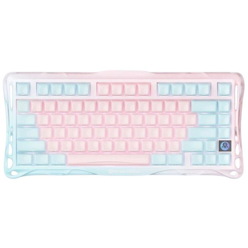 Клавіатура механічна GravaStar Mercury K1 Lite 80keys, GravaStar x BSUN Grey, BT/WL/USB, Lumen Rose
