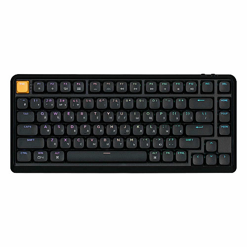 Клавиатура механическая Keychron J1 82Key, K pro Red, WL/BT/USB-A, QMK, Hot-swap, EN/UKR, RGB, черный