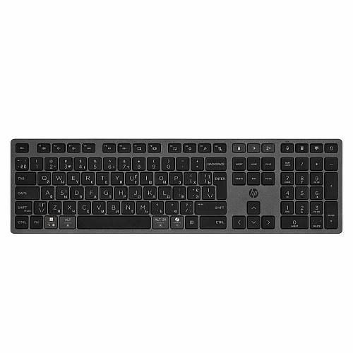Клавиатура мембранная HP 720 Multi-Device Rechargeable, 109key, WL/BT, EN/UK, черный