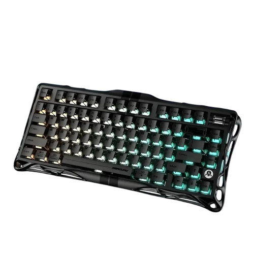 Клавіатура магнітна GravaStar Mercury V75 80keys, Magnetic Jade Pro, 8K, USB-A, RGB, Stealth Black