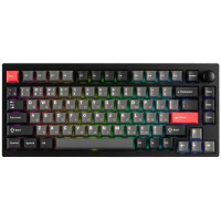 Клавіатура механічна Lemokey  P1 Pro 84Key, Keychron Super Banana, WL/BT/USB-A, QMK/VIA, Hot-Swap, EN/UKR, RGB,  Knob, Carbon Black