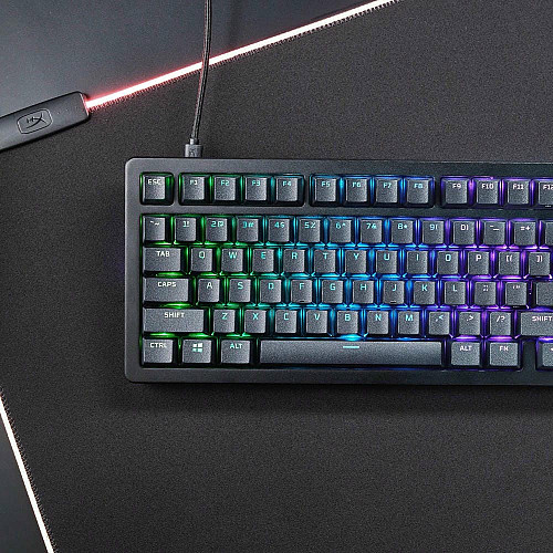 Клавиатура механическая HyperX Alloy Rise 75key, Red, USB-A, EN/RU, RGB, черный