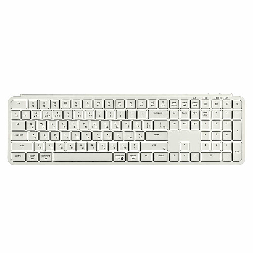 Клавіатура мембрана Keychron B6 Pro, USB/WL/BT, ivory white