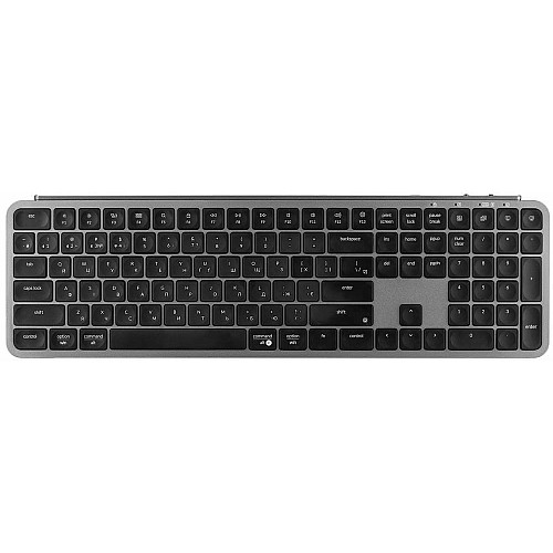 Клавіатура мембрана Keychron B6 Pro, USB/WL/BT, space gray