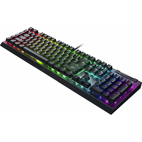Клавиатура механическая Razer BlackWidow V4 X, 110key, Yellow Switch, USB-A, EN/RU, RGB, черный