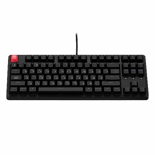 Клавиатура механическая Keychron C3 Pro V2 87Key, K pro Red, USB-A, QMK, Hot-swap, 8K, EN/UKR, RGB, черный