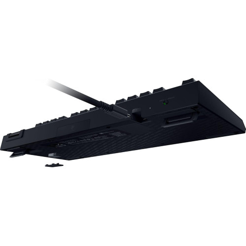 Клавіатура механічна Razer BlackWidow V4 TKL HyperSpeed, 87key, Orange Switch Gen-3, USB-A/WL/BT, EN, RGB, чорний