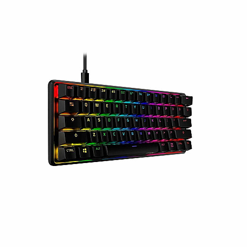 Клавиатура механическая HyperX Alloy Origins 60 61key, Red, USB-A, EN/RU, RGB, черный