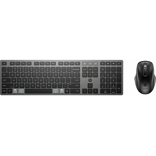 Комплект клавиатуры и мыши HP 720 Multi-Device Rechargeable, BT, EN/UK, черный