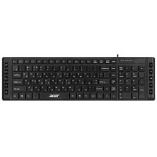 Клавіатура мембранна Acer OKW010, 115key, USB-A, EN/UKR/RU,чорний