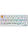 Клавиатура механическая Keychron J1 82Key, K pro Red, WL/BT/USB-A, QMK, Hot-swap, EN/UKR, RGB, белый