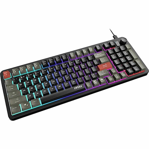 Клавиатура мембранная MSI FORGE GK110 UA 98key, USB-A, EN/UKR/RU, LED, черный
