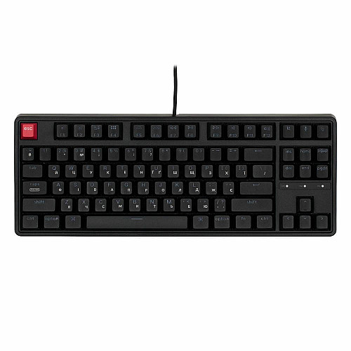Клавиатура механическая Keychron C3 Pro V2 87Key, K pro Brown, USB-A, QMK, Hot-swap, 8K, EN/UKR, RGB, черный