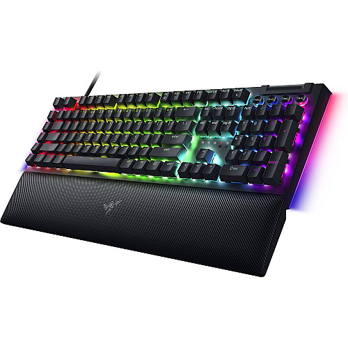 Клавіатура механічна Razer BlackWidow V4, 114key, Yellow Switch, USB-A, EN/RU, RGB, чорний