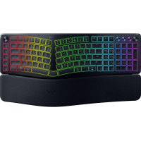Клавіатура мембранна Razer Pro Type Ergo, 118key, USB-A/WL/BT, EN, RGB, чорний