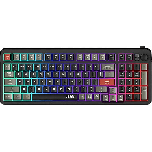 Клавиатура мембранная MSI FORGE GK110 UA 98key, USB-A, EN/UKR/RU, LED, черный