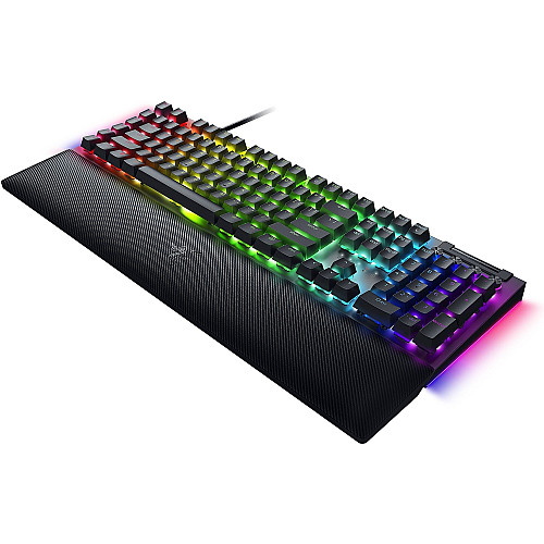 Клавіатура механічна Razer BlackWidow V4, 114key, Yellow Switch, USB-A, EN/RU, RGB, чорний