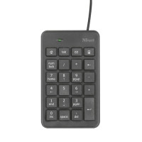 Клавиатура мембрана Trust Xalas USB-A Numeric Keypad 23Key, USB-A, черный