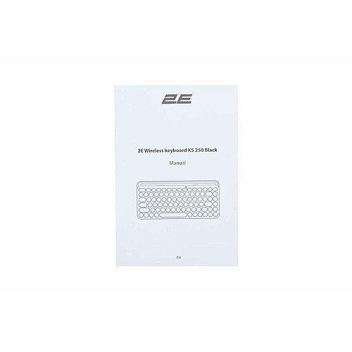 Клавиатура мембранная 2E KS250 84key, WL/BT, EN/UK, черно-серый