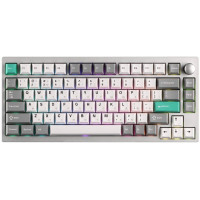 Клавиатура механическая Lemokey P1 Pro 84Key, Keychron Super Banana, WL/BT/USB-A, QMK/VIA, Hot-Swap, EN/UKR, RGB, Knob, Space Silver