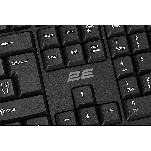 Комплект клавиатуры и мыши 2E MK401 USB-A, EN/UK, черный