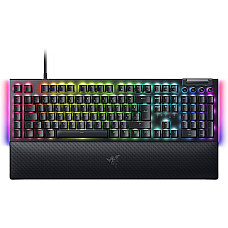 Клавіатура механічна Razer BlackWidow V4, 114key, Yellow Switch, USB-A, EN/RU, RGB, чорний