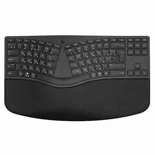 Клавіатура мембранна HP 960 BLK Ergonomic split-zone, 112key, BT, EN/UK, чорний
