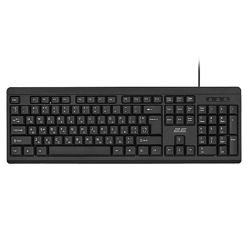 Комплект клавіатура та миша 2E MK401 USB-A, EN/UK/RU, чорний