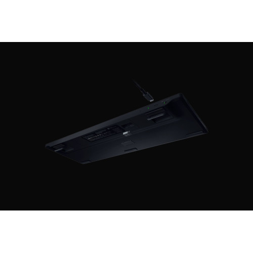 Клавіатура механічна Razer BlackWidow V4 Low-profile HyperSpeed, 104key, Green Switch, USB-A/WL/BT, EN, RGB, чорний
