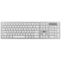 Клавіатура ножнична 2E KS270 109key, WL/BT, EN/UK, сріблясто-білий