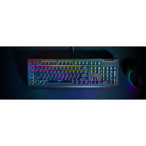 Клавіатура механічна Razer BlackWidow V4 X 110key, Green Switch, USB-A, EN/RU, RGB, чорний