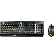 Комплект клавіатура та миша MSI Vigor GK30 COMBO UA USB, EN/UKR/RU, RGB, чорний