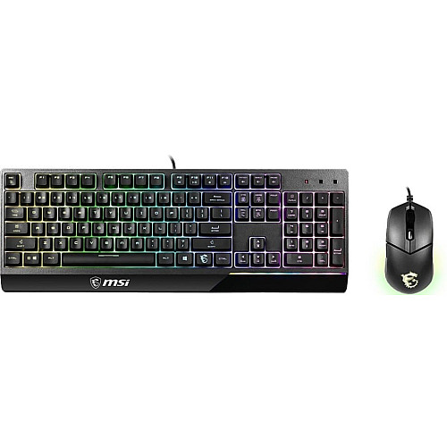 Комплект клавиатуры и мыши MSI Vigor GK30 COMBO UA USB, EN/UKR/RU, RGB, черный