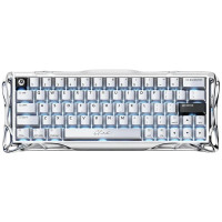Клавіатура магнітна GravaStar Mercury V60 Pro 60keys, GravaStar Blackcore, USB-A, 8k, RGB, Chrome Silver