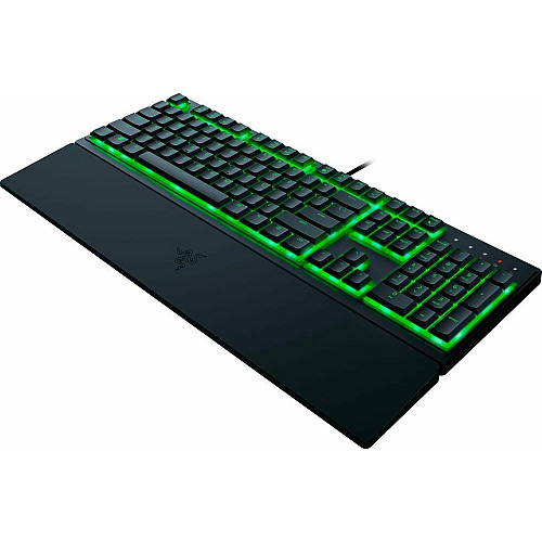 Клавиатура мембранная Razer Ornata V3 X 104key, USB-A, EN/UK, RGB, черный