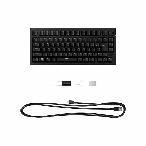 Клавиатура механическая HyperX Alloy Rise 75key, Red, USB-A/WL/BT, EN/RU, RGB, черный
