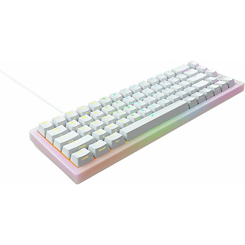 Клавиатура механическая Xtrfy K5 68Key, Kailh Red, USB-A, EN/RU, Hot-swap, RGB, белая