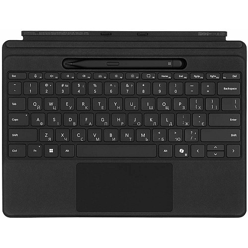 Клавіатура зі стілусом для планшетів Microsoft Surface Pro 8 - 11, UKR/ENG, чорна