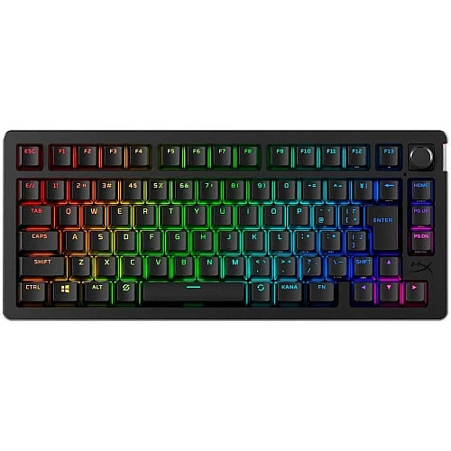Клавиатура механическая HyperX Alloy Rise 75key, Red, USB-A/WL/BT, EN/RU, RGB, черный