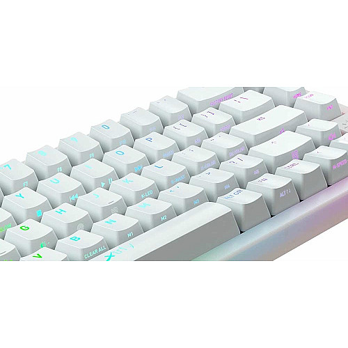 Клавиатура механическая Xtrfy K5 68Key, Kailh Red, USB-A, EN/RU, Hot-swap, RGB, белая