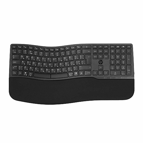 Клавиатура мембранная HP 680 Comfort Dual-Mode 111key, BT, EN/UK, черный