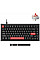 Клавиатура механическая Lemokey X4 84Key, Keychron Red, USB-A, QMK/VIA, Hot-Swap, EN/UKR, RGB, черный